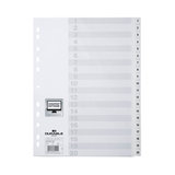 Artikelbild 1 für DURABLE Ordnerregister DIN A4 Vollformat 1-20 weiß 20-teilig, 1 Satz, Artikelnummer 294504