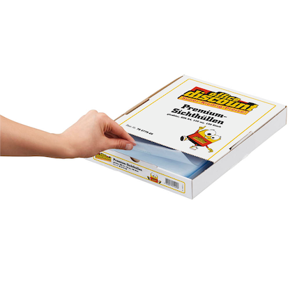 Artikelbild 5 für office discount Sichthüllen DIN A4 glasklar glatt 0,12 mm, 100 St., Artikelnummer 780775