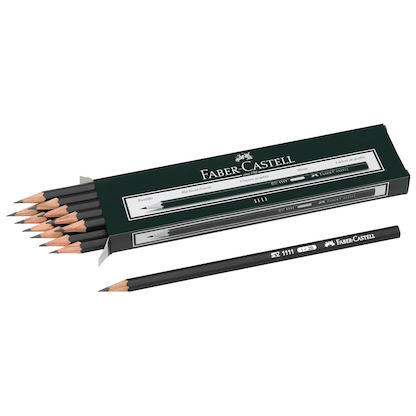 Artikelbild für FABER-CASTELL 1111 Bleistifte 2B schwarz, 12 St., Artikelnummer 901678