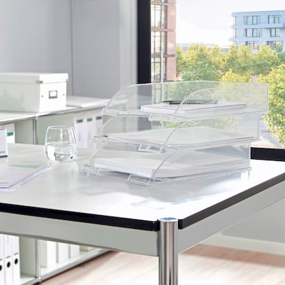 Artikelbild 3 für LEITZ Briefablage Plus glasklar DIN A4, 1 St., Artikelnummer 238188