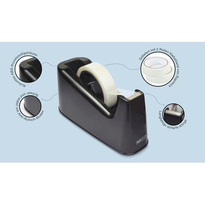 Artikelbild 5 für RAPESCO® Klebefilmabroller schwarz, Artikelnummer 782643