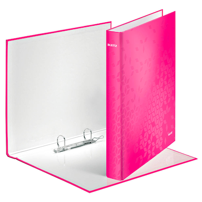 Artikelbild für LEITZ WOW Ringbuch 2-Ringe pink 4,0 cm DIN A4, 1 St., Artikelnummer 656967