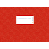 Artikelbild 1 für HERMA Heftumschlag mit Baststruktur rot Kunststoff DIN A5 quer, Artikelnummer 972331