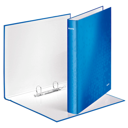 Artikelbild für LEITZ WOW Ringbuch 2-Ringe blau 4,0 cm DIN A4, 1 St., Artikelnummer 656975