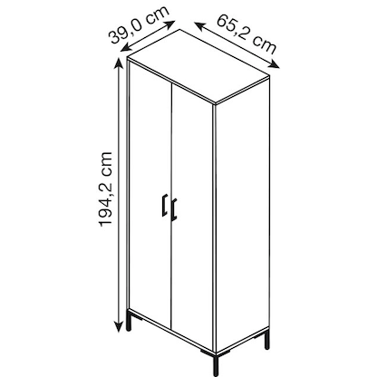 Artikelbild 2 für MÖBELPARTNER Aktenschrank 2000, 701511 landhaus-eiche 4 Fachböden 65,2 x 39,0 x 194,2 cm, Artikelnummer 183992