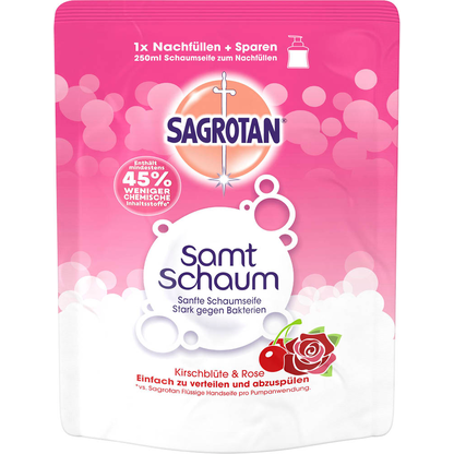 Artikelbild für SAGROTAN® Samt Schaum Schaumseife 250,0 ml, Artikelnummer 295572