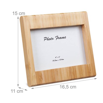 Artikelbild 8 für relaxdays Bilderrahmen braun 16,5 x 15,5 cm, 1 St., Artikelnummer 519872