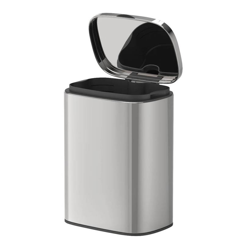WENKO Sare Kosmetikeimer Wandmontage 5,0 l silber, glänzend, 1 St