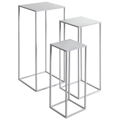 Artikelbild für HAKU Möbel Pflanzenständer-Set Valletta 2 Metall grau, 3 St., Artikelnummer 650166