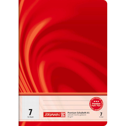 Artikelbild 2 für BRUNNEN Schulheft Vivendi Lineatur 7 kariert DIN A5 ohne Rand, 16 Blatt, 1 St., Artikelnummer 602662