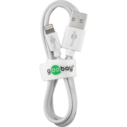 Artikelbild 3 für goobay Ladekabel mit Adapter weiß, Kabellänge: 1,0 m, 12 Watt, Artikelnummer 720282