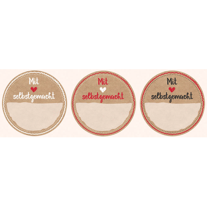 Artikelbild 2 für AVERY Zweckform Aufkleber 56818 Mit Liebe gemacht, 50 Etiketten, Artikelnummer 102217