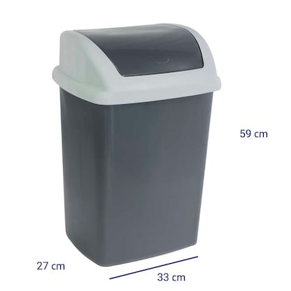 Artikelbild 3 für MAUL swing Mülleimer 24,0 l dunkelgrau, 1 St., Artikelnummer 778948