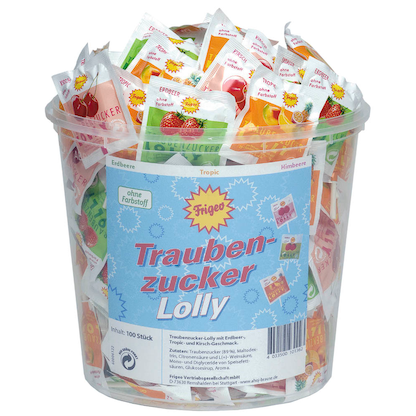 Artikelbild für Frigeo Traubenzucker 100 St., Artikelnummer 421347