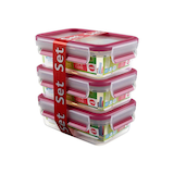 Artikelbild 1 für emsa Frischhaltedosen CLIP & CLOSE 5,8 cm hoch transparent 3x 0,55 l, 3 St., Artikelnummer 957977