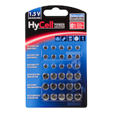 Artikelbild 1 für HyCell Knopfzellen-Set Alkali-Mangan 1,5 V, 30 St., Artikelnummer 891212