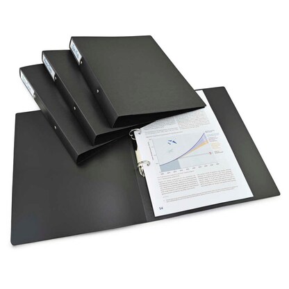 Artikelbild 2 für RAPESCO® ECO Ringbuch 2-Ringe schwarz 3,8 cm DIN A4, 10 St., Artikelnummer 782702