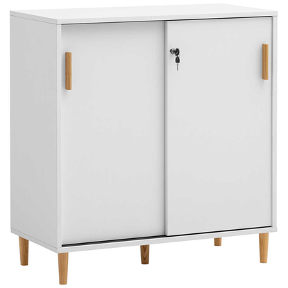 Artikelbild für MÖBELPARTNER Schiebetürenschrank Torge, 160047 mattweiß 2 Fachböden 80,1 x 38,2 x 84,8 cm, Artikelnummer 785729