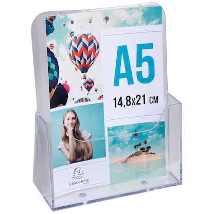 Artikelbild für Exacompta Tischprospekthalter Office Exacryl transparent DIN A5 17,3 x 7,3 x 21,4 cm, 1 St., Artikelnummer 697076
