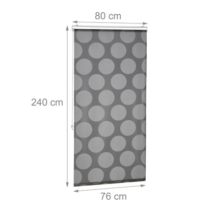 Artikelbild 5 für relaxdays Duschrollo schwarz, grau 80,0 x 240,0 cm, Artikelnummer 520504