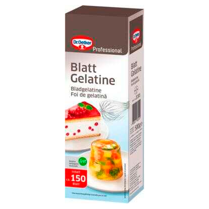 Artikelbild für Dr. Oetker Blattgelatine 150 Blatt, 1 St., Artikelnummer 803298