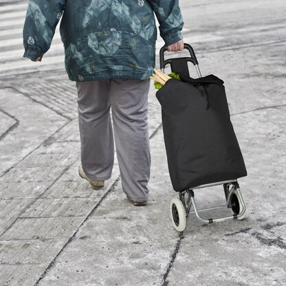 Artikelbild 2 für relaxdays Einkaufstrolley Metall schwarz 30,0 x 40,0 x 91,0 cm, Artikelnummer 361921