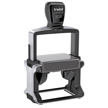 Artikelbild 2 für trodat Textstempel, individualisierbar 5208 selbstfärbend schwarz Logo möglich, 1 St. - Direkt online personalisieren, Artikelnummer 640249
