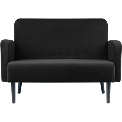 Artikelbild für meet powered by PAPERFLOW 2-Sitzer Sofa LISBOA schwarz Stoff 124,0 x 81,5 x 83,0 cm, 1 St., Artikelnummer 851081