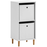 Artikelbild 1 für MÖBELPARTNER Beistellregal Torge mattweiß 38,2 x 38,2 x 84,8 cm, 1 St., Artikelnummer 785818