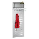 Artikelbild 1 für Kerkmann Wandgarderobe tec-art 32606614 silber Metall 6 Haken 60,0 x 170,0 cm, Artikelnummer 682302