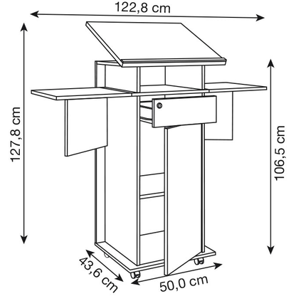 Artikelbild 3 für VCM my office Stehpult weiß, Artikelnummer 364689