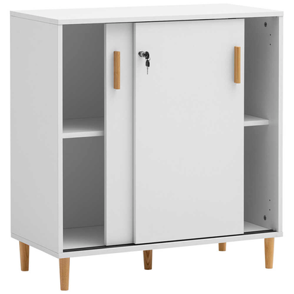 Artikelbild 6 für MÖBELPARTNER Schiebetürenschrank Torge, 160047 mattweiß 2 Fachböden 80,1 x 38,2 x 84,8 cm, Artikelnummer 785729