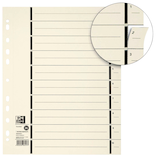 Artikelbild 1 für OXFORD Trennblätter 06457 DIN A4 1-10 chamois, 230 g/qm, 100 St., Artikelnummer 819581