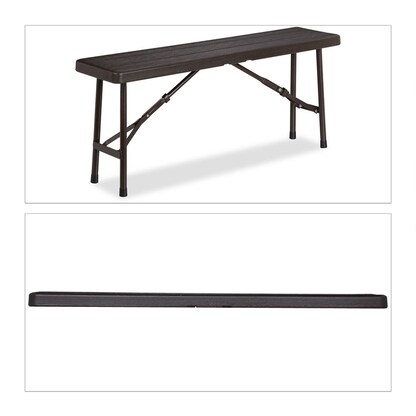 Artikelbild 2 für relaxdays Bierbänke 10035741_0 braun Kunststoff 100,0 cm, 2 St., Artikelnummer 768121
