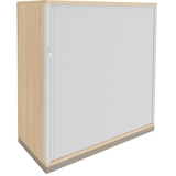 Artikelbild 1 für fm fastline Rollladenschrank akazie, silber 2 Fachböden 120,0 x 44,2 x 113,3 cm, Artikelnummer 160372