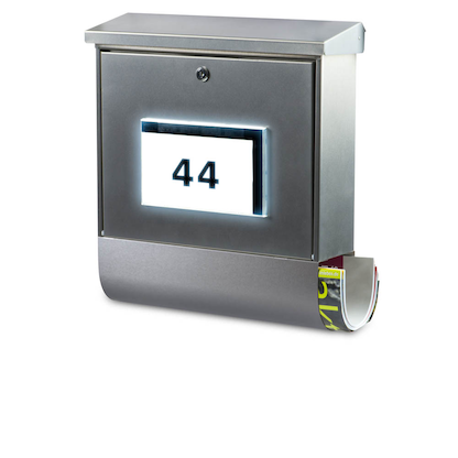 Artikelbild für BURG WÄCHTER Briefkasten Malaga 75310 silber, Artikelnummer 503377