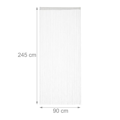 Artikelbild 8 für relaxdays Fadenvorhang weiß 90,0 x 245,0 cm, Artikelnummer 523393