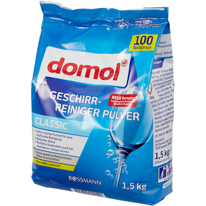 Artikelbild 4 für domol CLASSIC Spülmaschinen-Pulver 1,5 kg, Artikelnummer 750903