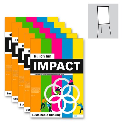 Artikelbild für PLAYROOM Flipchart-Arbeitsblock IMPACT FLIP DE Workshopvorlage 65,0 x 97,0 cm, 12 Blatt (80 g/qm), 5 Blöcke, Artikelnummer 472716