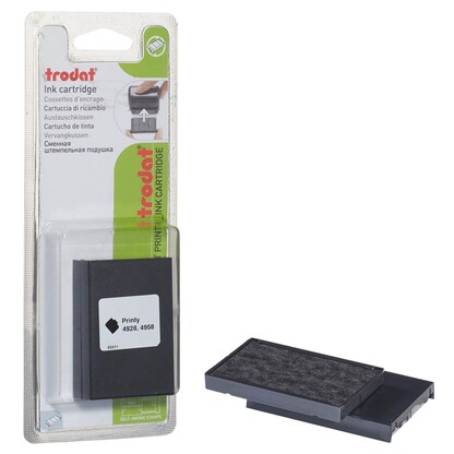 Artikelbild für trodat Ersatzstempelkissen 6/4928 schwarz 6,0 x 3,3 cm, 2 St., Artikelnummer 234070