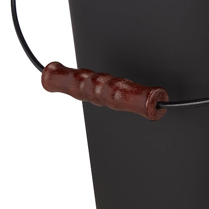 Artikelbild 3 für relaxdays Ascheeimer mit Deckel 24,0 l schwarz, 1 St., Artikelnummer 352077