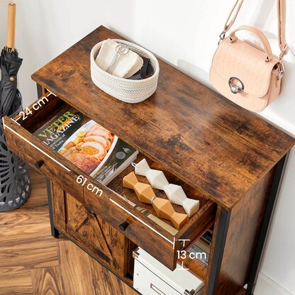 Artikelbild 8 für VASAGLE Sideboard, LSC100B01 braun 70,0 x 30,0 x 80,0 cm, 1 St., Artikelnummer 289466