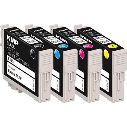 Artikelbild 3 für KMP E125V schwarz, cyan, magenta, gelb Druckerpatronen kompatibel zu EPSON T1295L, 4er-Set, Artikelnummer 146922