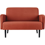 Artikelbild 1 für meet powered by PAPERFLOW 2-Sitzer Sofa LISBOA rost schwarz Stoff 124,0 x 81,5 x 83,0 cm, 1 St., Artikelnummer 850943