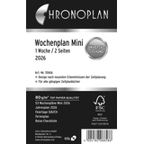Artikelbild 1 für CHRONOPLAN Kalendereinlage 2026 Wochenplan Mini (7,9 x 12,5 cm), Artikelnummer 591143