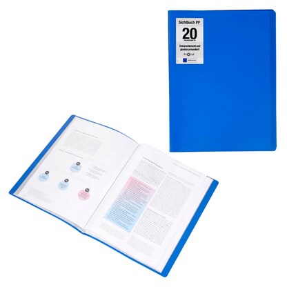 Artikelbild für PAGNA Office Sichtbuch DIN A4, 20 Hüllen blau, 1 St., Artikelnummer 609218