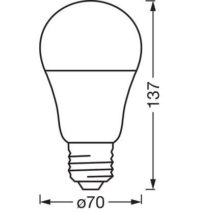 Artikelbild 3 für OSRAM LED-Lampe SMART+ MATTER Classic A100 E27 14 W matt, 1 St., Artikelnummer 709947