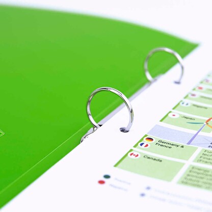 Artikelbild 4 für RAPESCO® ECO Ringbuch 2-Ringe je 2x grün, rot, schwarz, dunkelblau, hellblau 3,8 cm DIN A4, 10 St., Artikelnummer 782674