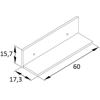 Artikelbild 2 für MÖBELPARTNER Regalleiste Torge mattweiß 60,0 x 17,3 x 15,7 cm, 1 St., Artikelnummer 785747