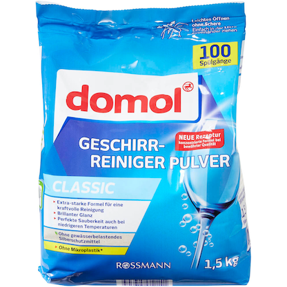 Artikelbild 2 für domol CLASSIC Spülmaschinen-Pulver 1,5 kg, Artikelnummer 750903